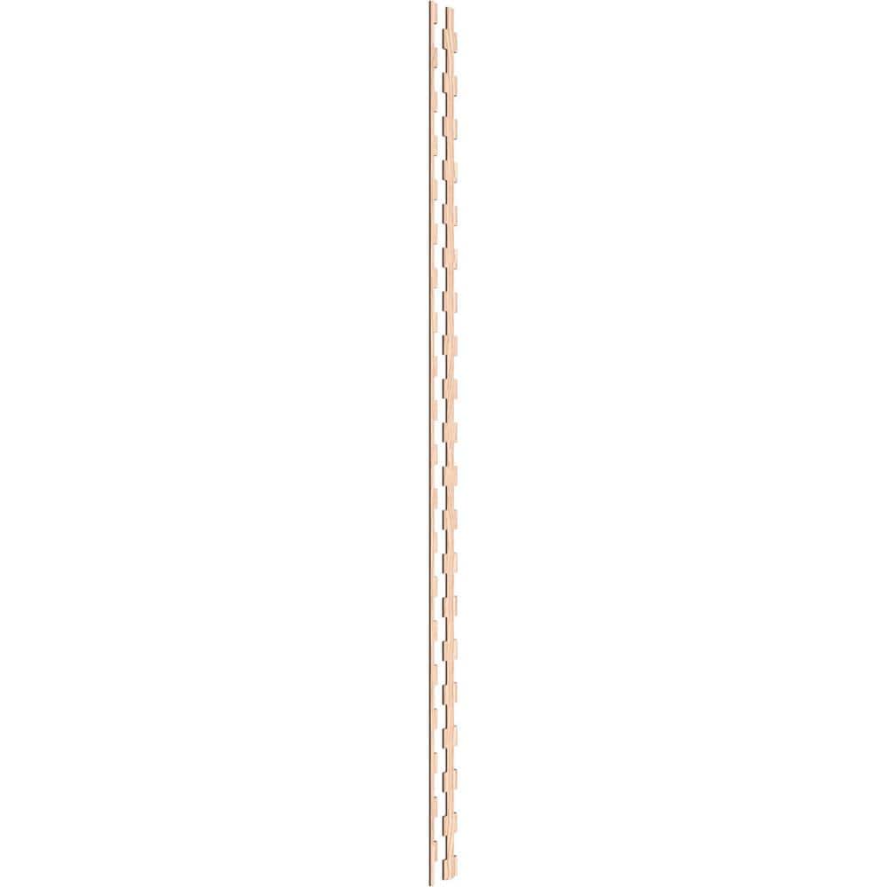 Midland 94 in. H x 0.25 in. W Slatwall Panels in Red Oak 30-Pack
