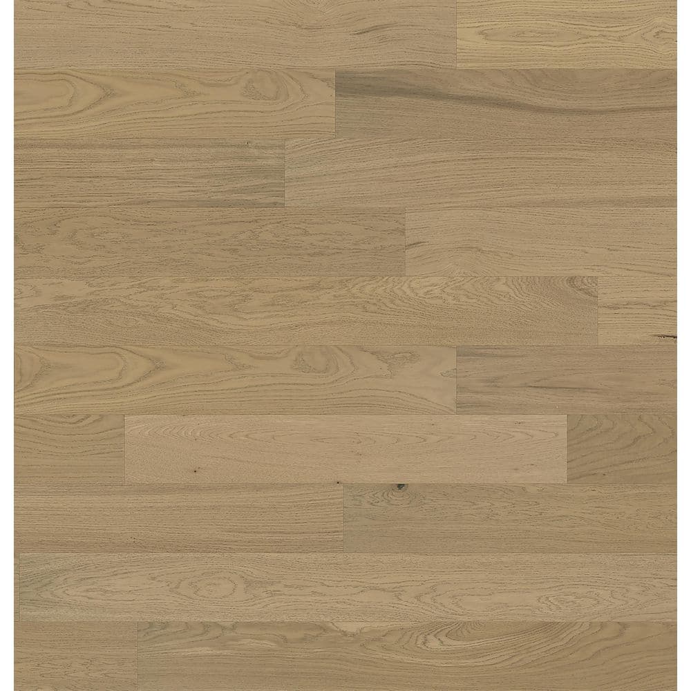 Purvis XL Euro Oak 1/2 in. T x 7.5 in. W Tongue and Groove Wire Brushed Engineered Hardwood Flooring(31.09 sq. ft./Case)