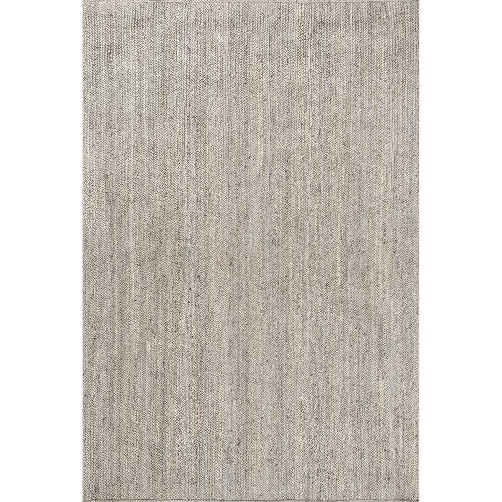 Rigo Gray 8 ft. x 10 ft. Hand woven Farmhouse Jute Area Rug