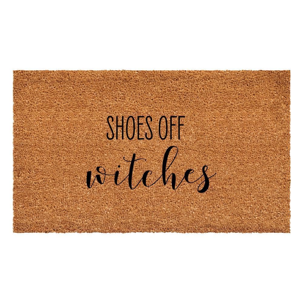Shoes Off Witches Doormat 17" x 29"