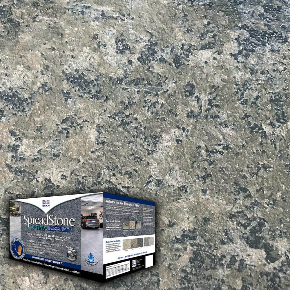 SpreadStone OPTIMA 2.5 Gal. Lake Rock Satin Interior/Exterior Decorative Concrete Resurfacing Kit