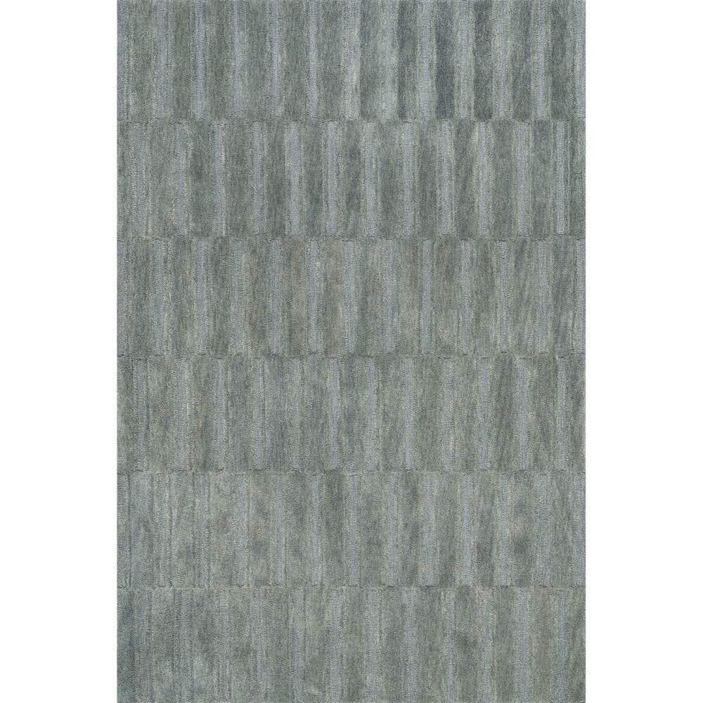 Starke Checked Wool Hunter Green 9 ft. x 12 ft. Indoor/Outdoor Patio Rug
