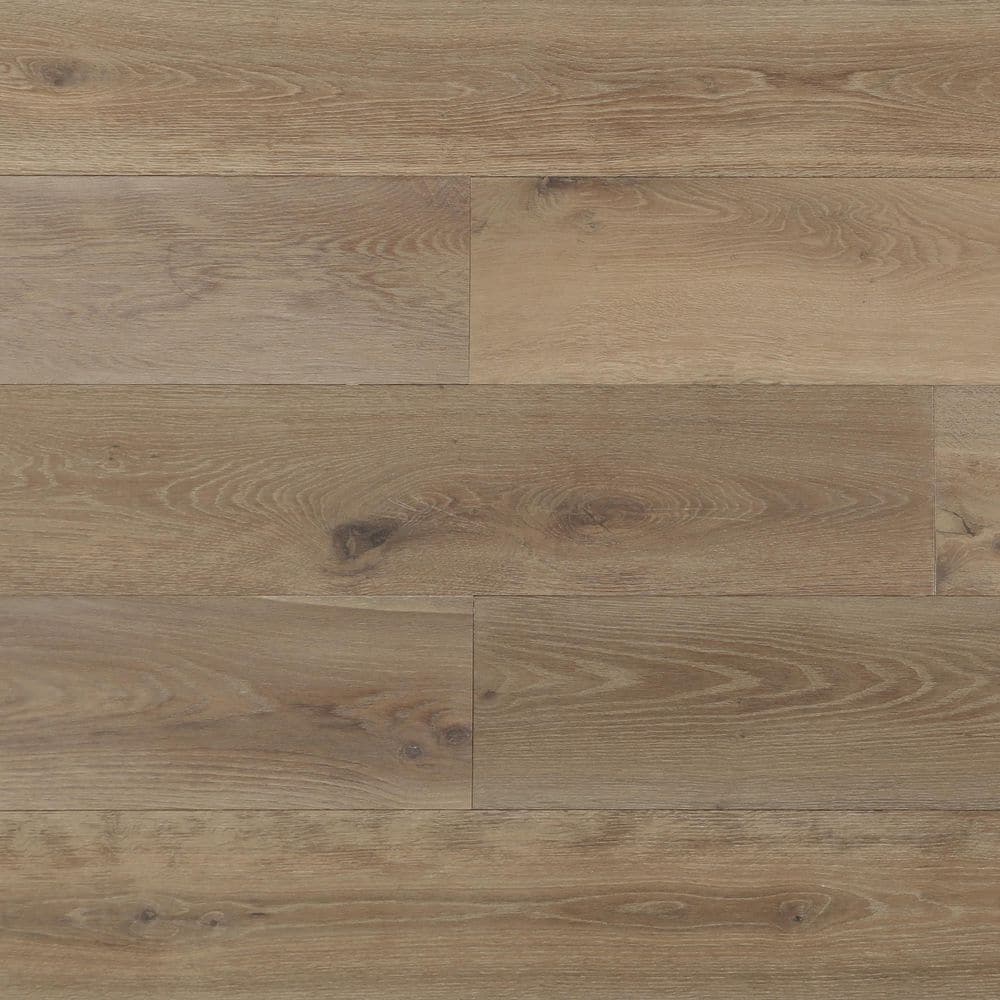 Take Home Sample - Sandbar XL Euro Oak Tongue and Groove Wire Brushed Water Resistant Engineered Hardwood Flooring