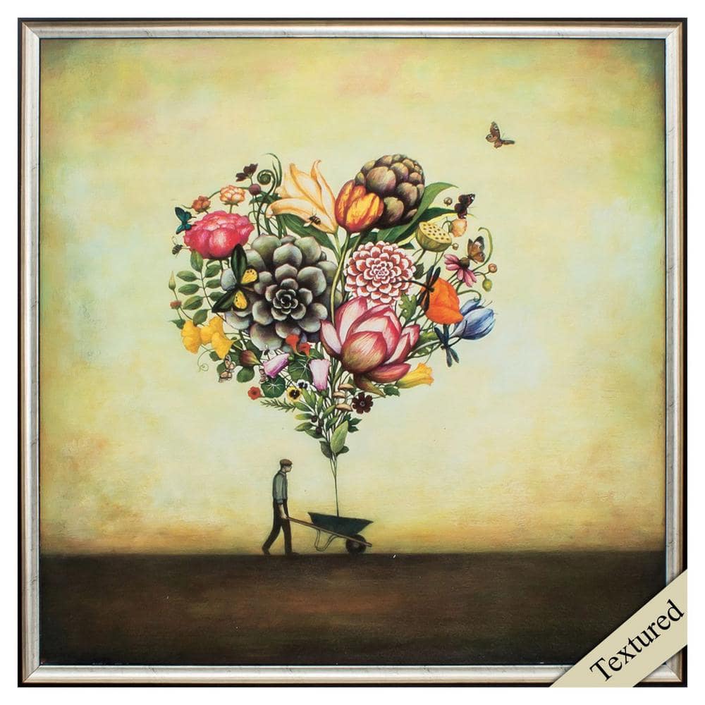 Victoria Silver Gallery Framed Wall Art 25 in. x 25 in.
