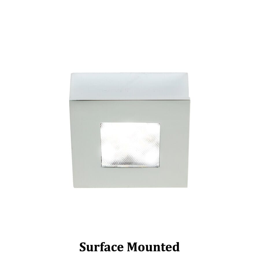 WAC Lighting Square LED 24V Button Light 1-Light in Chrome - HR-LED87S-CH