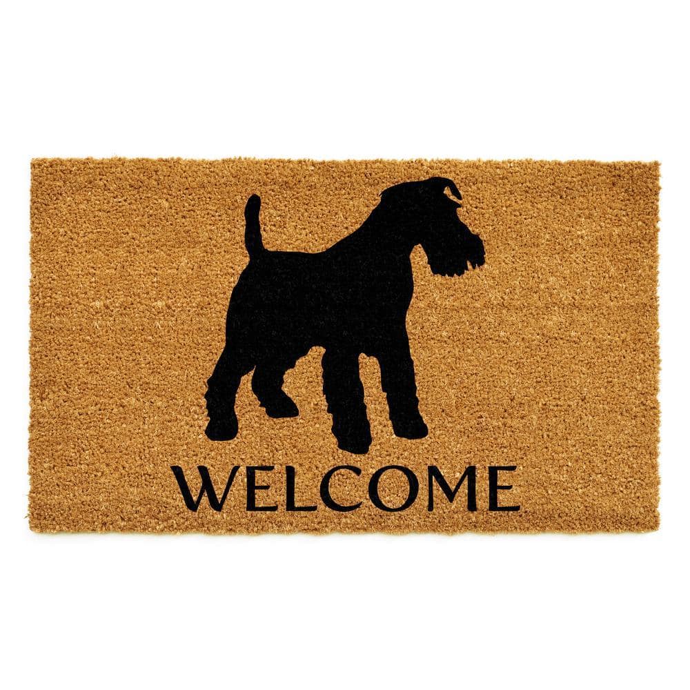 Wire-haired fox terrier Doormat 17" x 29"
