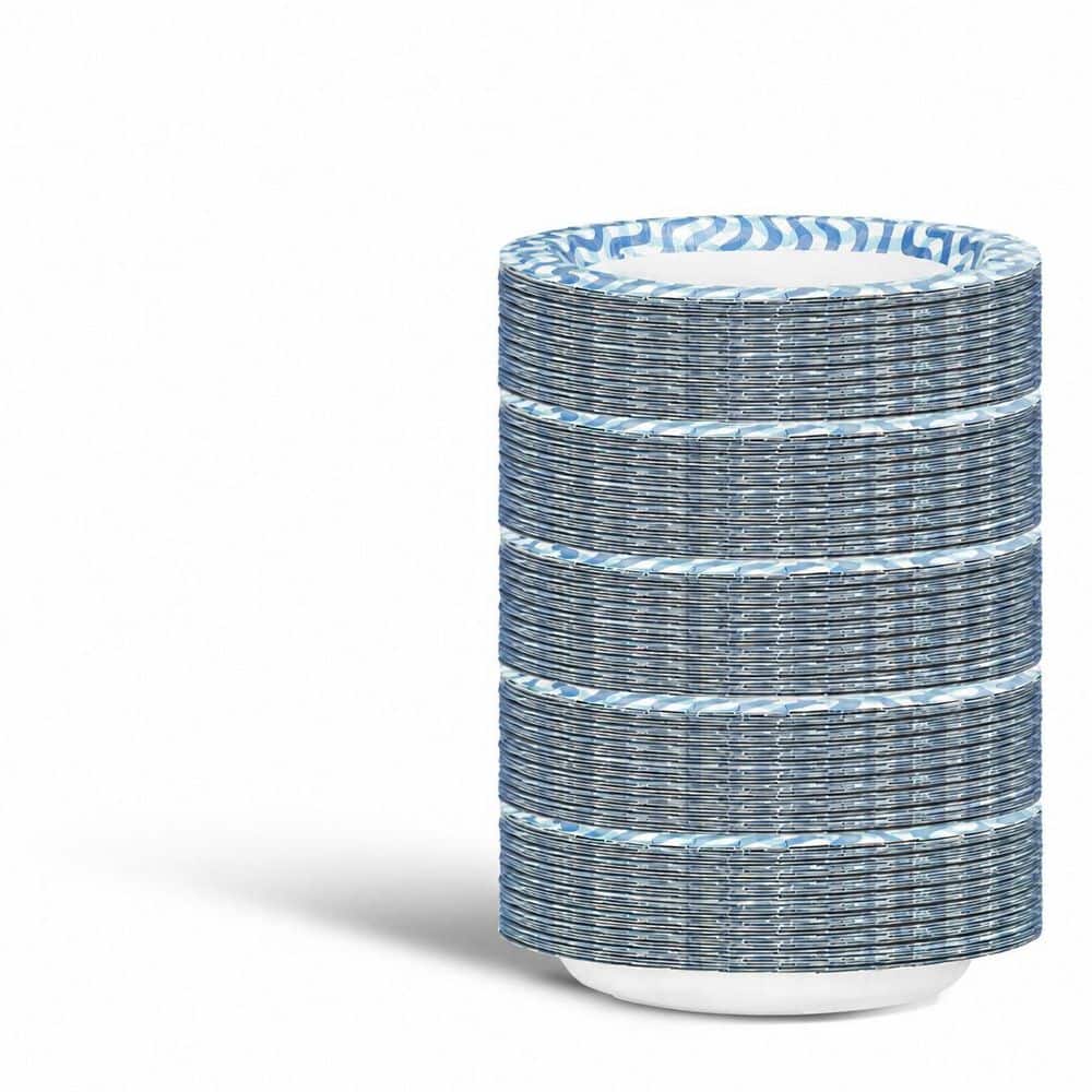 10 Inch Disposable Paper Plates, Bulk 300 Count Thickened Heavy Duty Large Dinner Plates for Holiday, Party, and Picnic