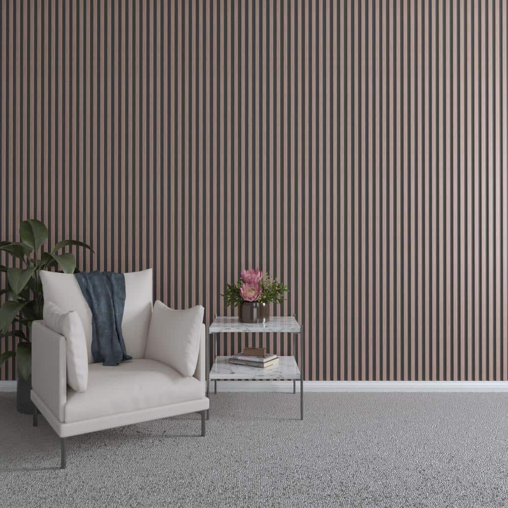 47 in. H x 1 in. W Slatwall Panels in Walnut 42-Pack