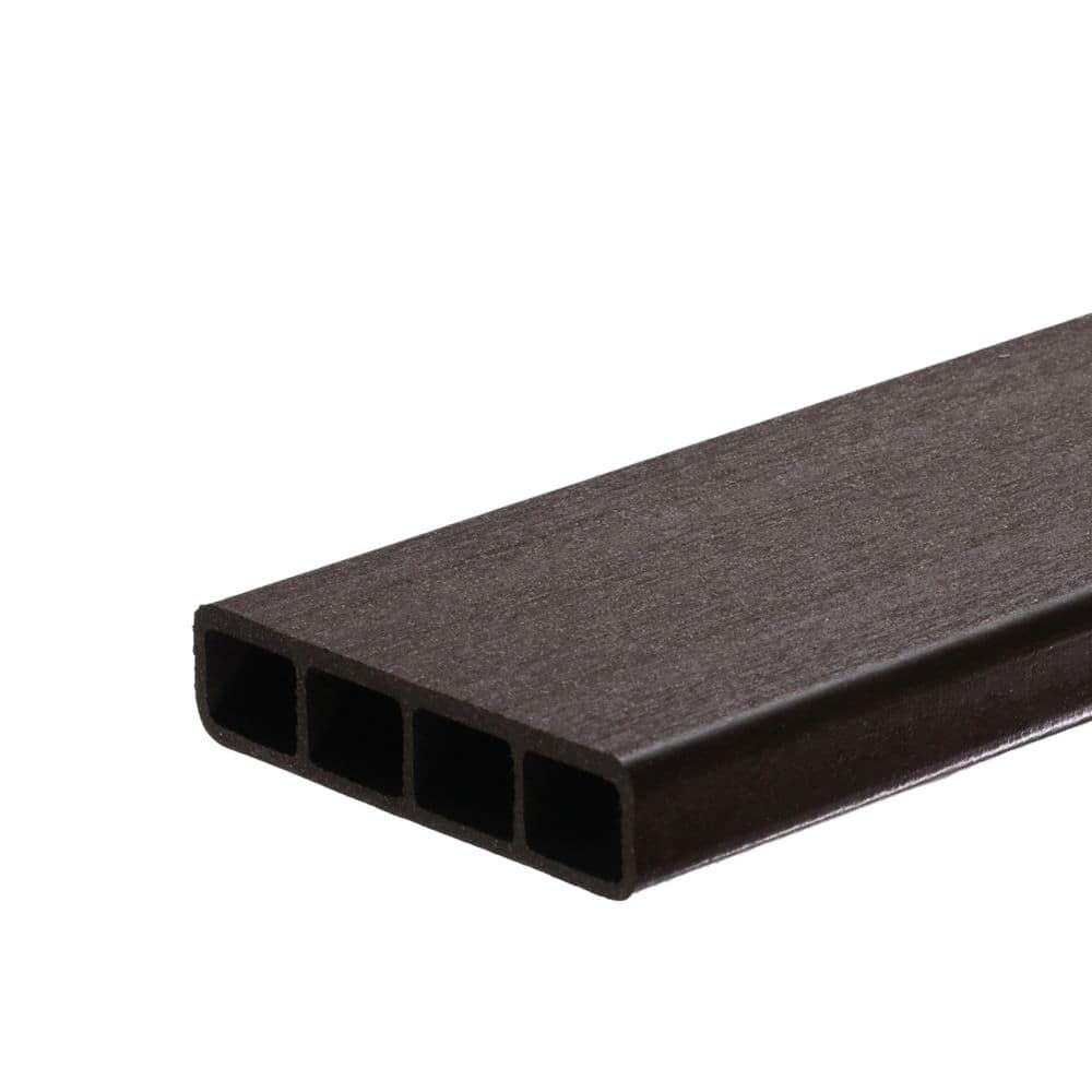 5.5 in. x 12 ft. Walnut Solid Edge Composite Deck Board