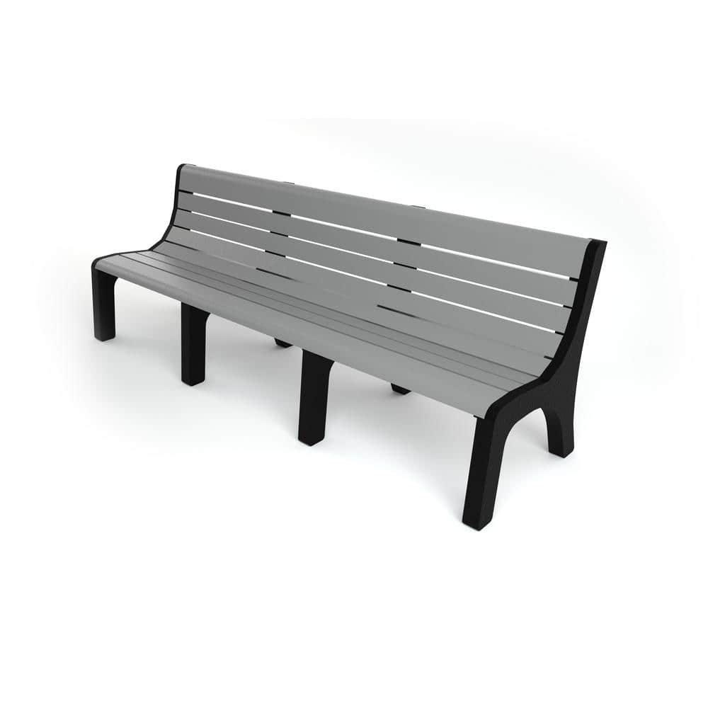 8 ft. Newport Bench - Gray