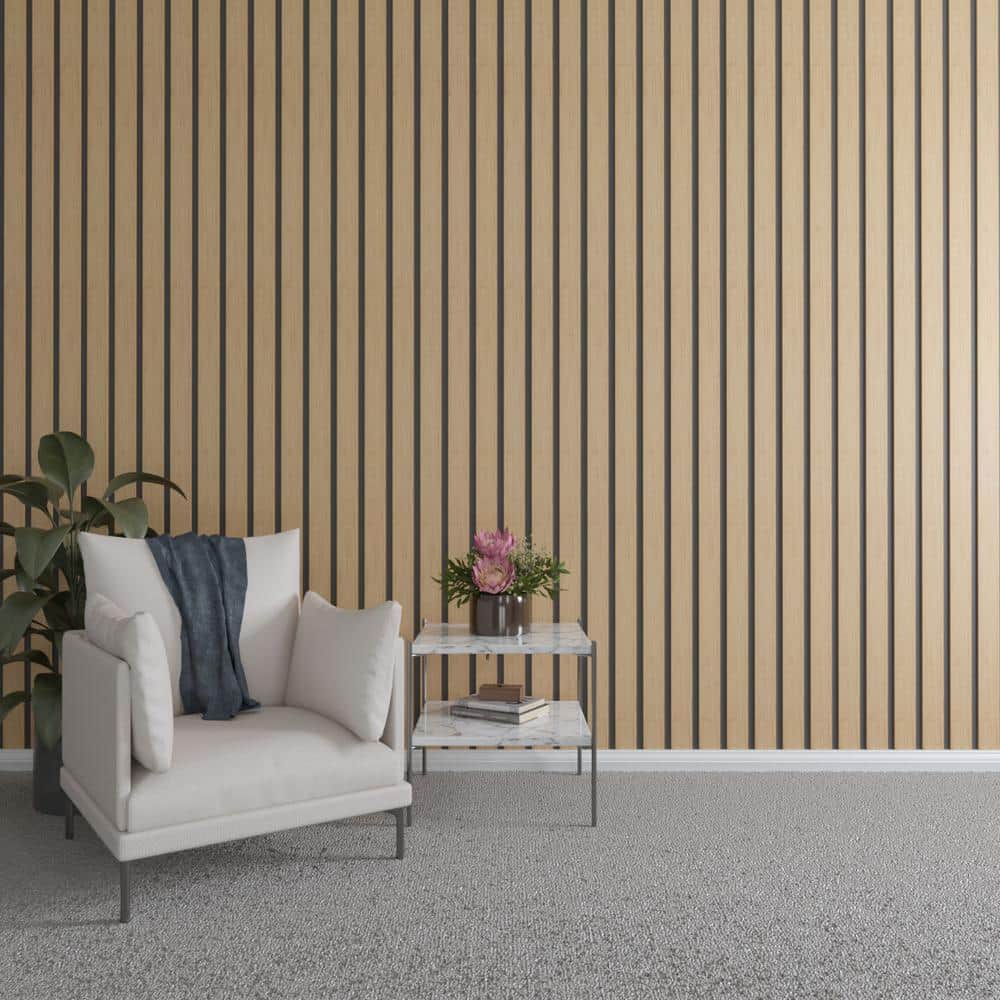 94 in. H x 3 in. W Slatwall Panels in Maple 15-Pack