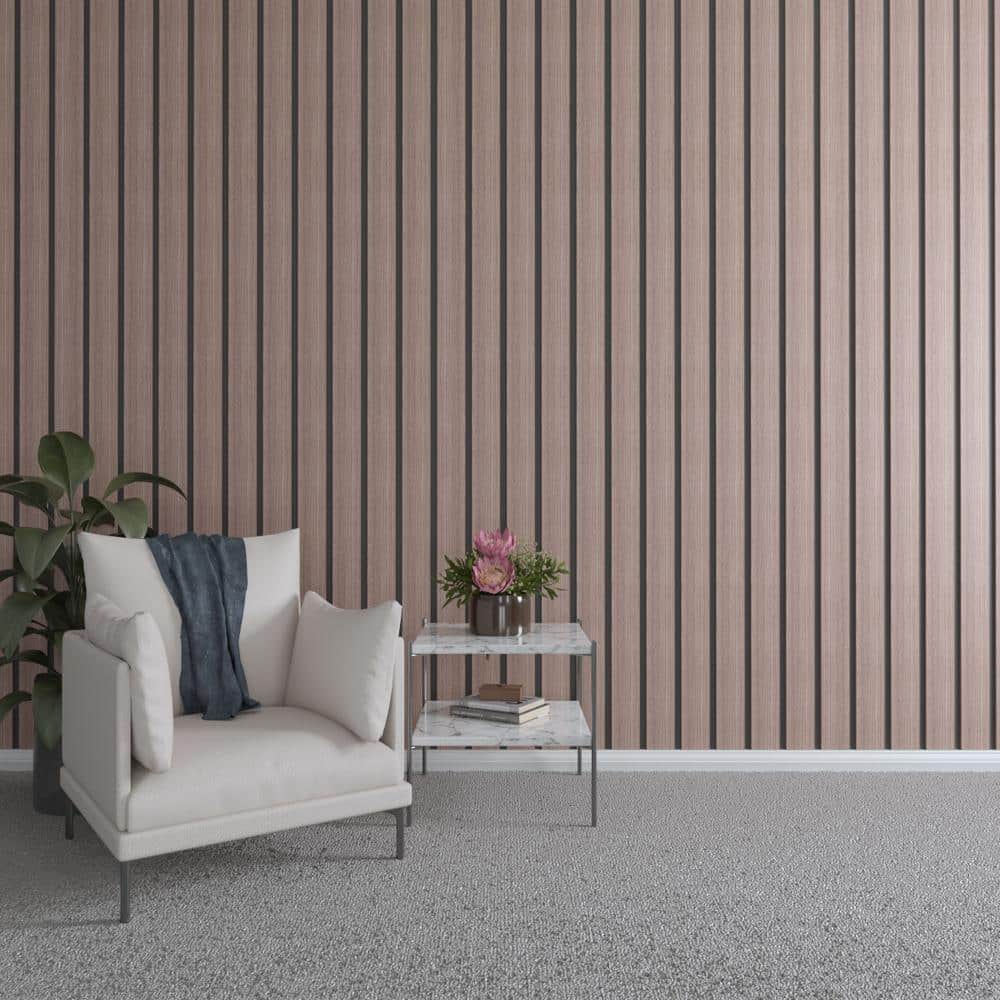 94 in. H x 4 in. W Slatwall Panels in Walnut 11-Pack