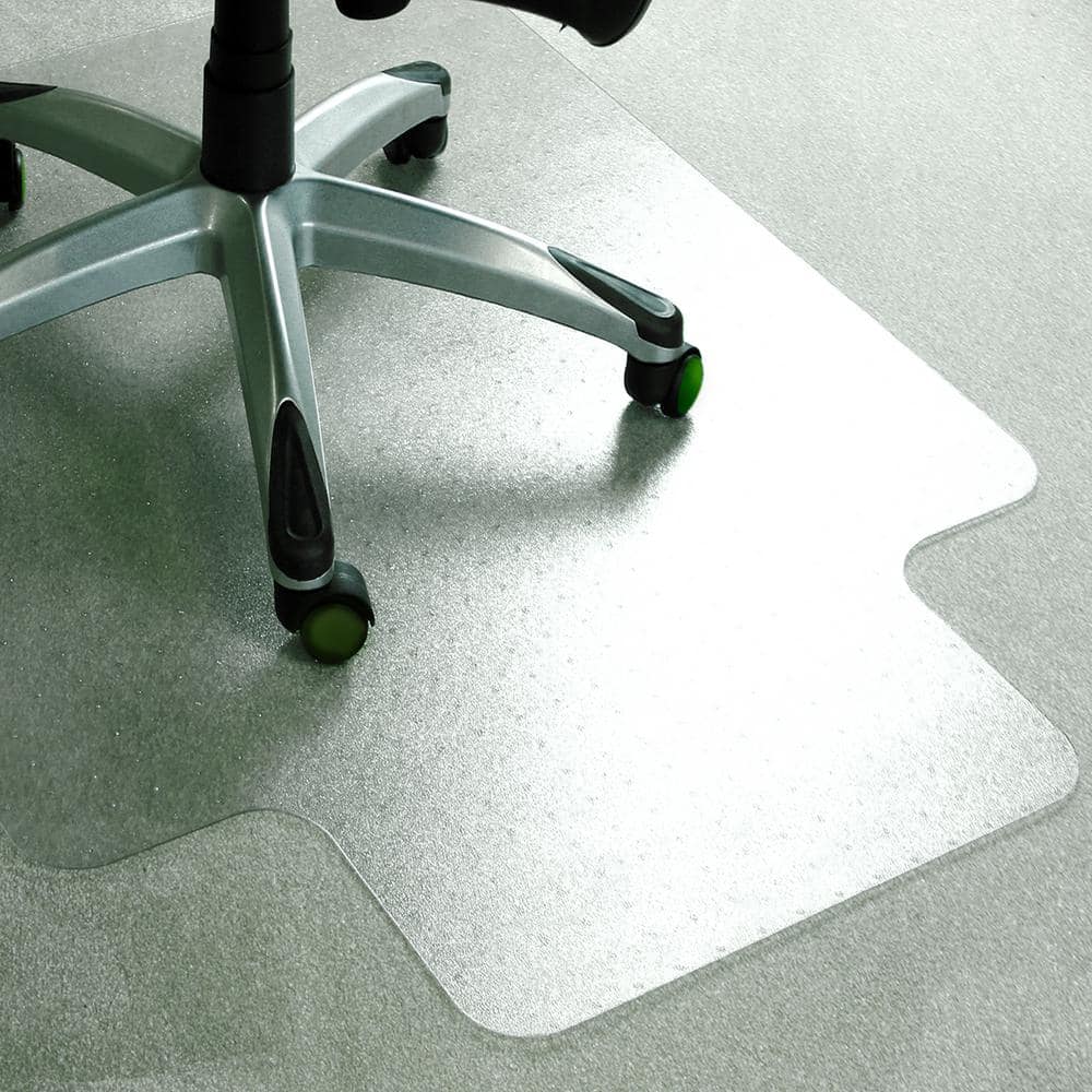 Advantagemat Plus Clear 36 in. x 48 in. APET Lipped Indoor Chair Mat for Low/Standard Pile Carpets