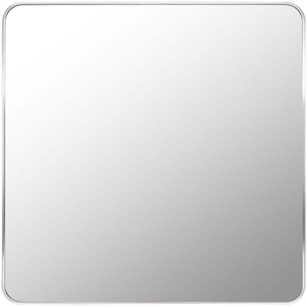 Aranya 31.5 in. W x 31.5 in. H Silver Framed Decorative Mirror