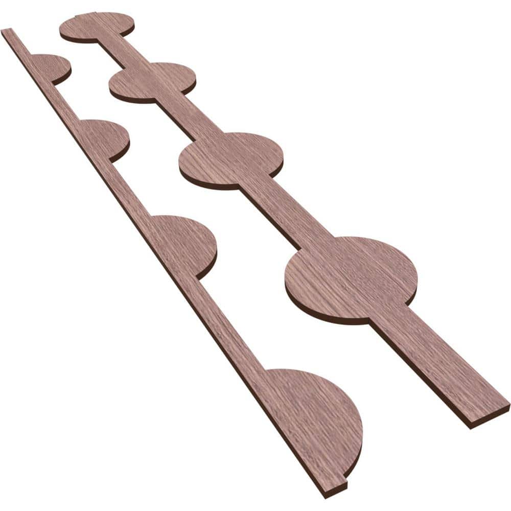 Bridgeport 47 in. H x 0.375 in. W Slatwall Panels in Walnut 12-Pack