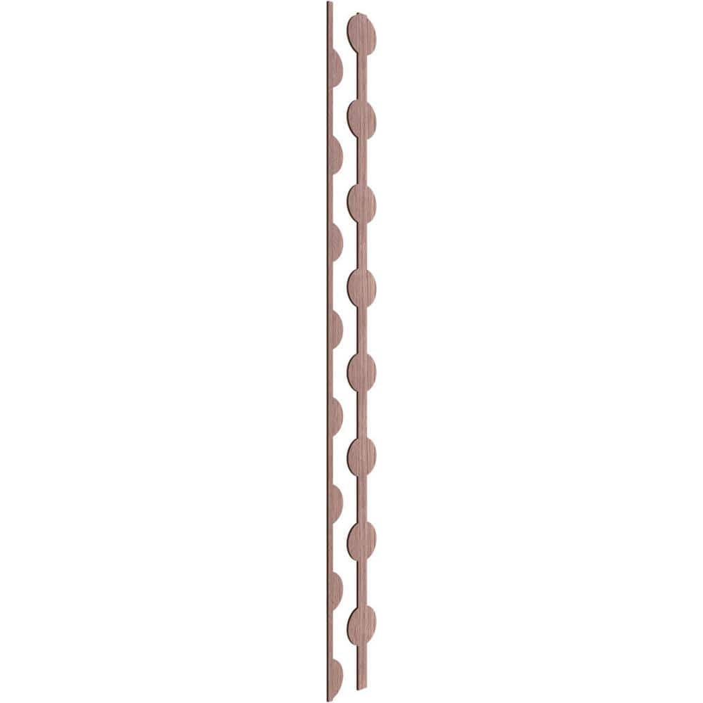 Bridgeport 94 in. H x 0.375 in. W Slatwall Panels in Walnut 12-Pack