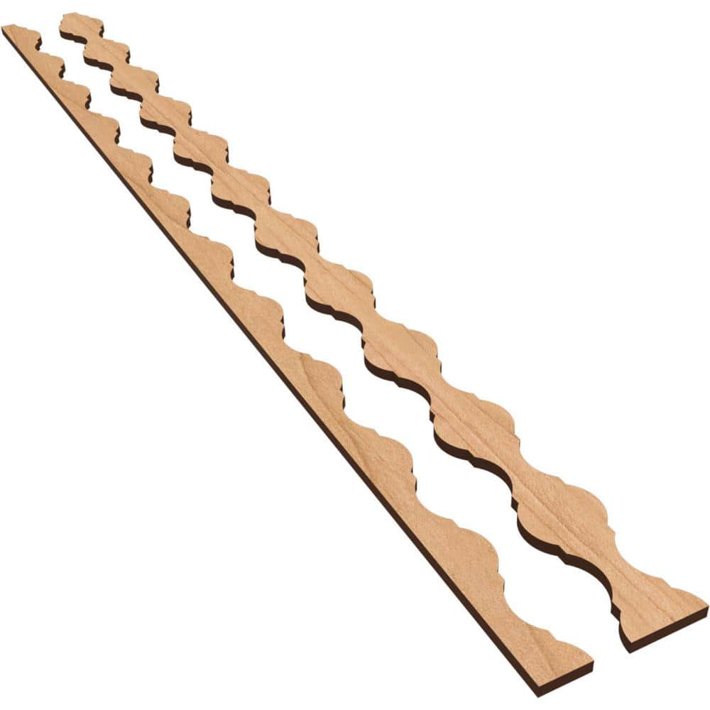 Casablanca 47 in. H x 0.375 in. W Slatwall Panels in Maple 31-Pack