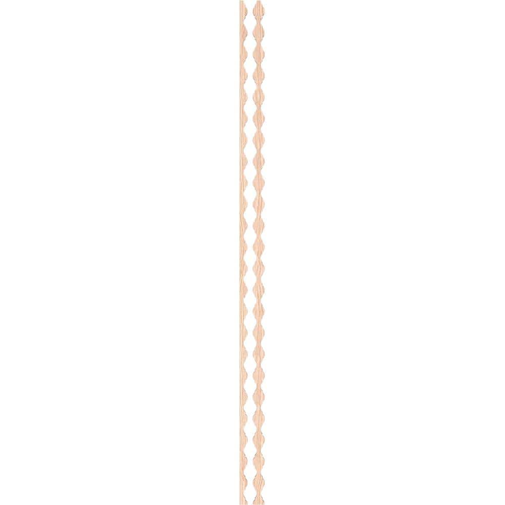 Casablanca 94 in. H x 0.25 in. W Slatwall Panels in Red Oak 31-Pack