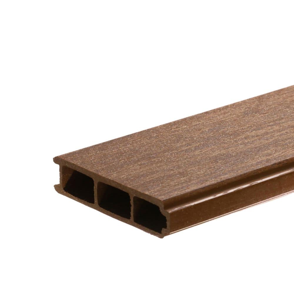 I.Dekk 1 in. x 5.5 in. x 20 ft. Rustic Red Tongue and Groove Edge Composite Deck Board