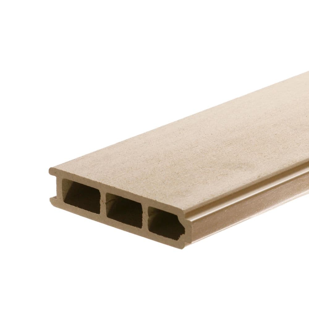 I.Dekk HD 1 in. x 5.5 in. x 12 ft. Cool Sand Tongue and Groove Edge Composite Deck Board