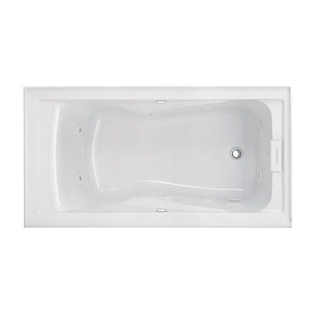 Lifetime 5 ft. x 32 in. Left Hand Outlet Whirlpool Tub in White