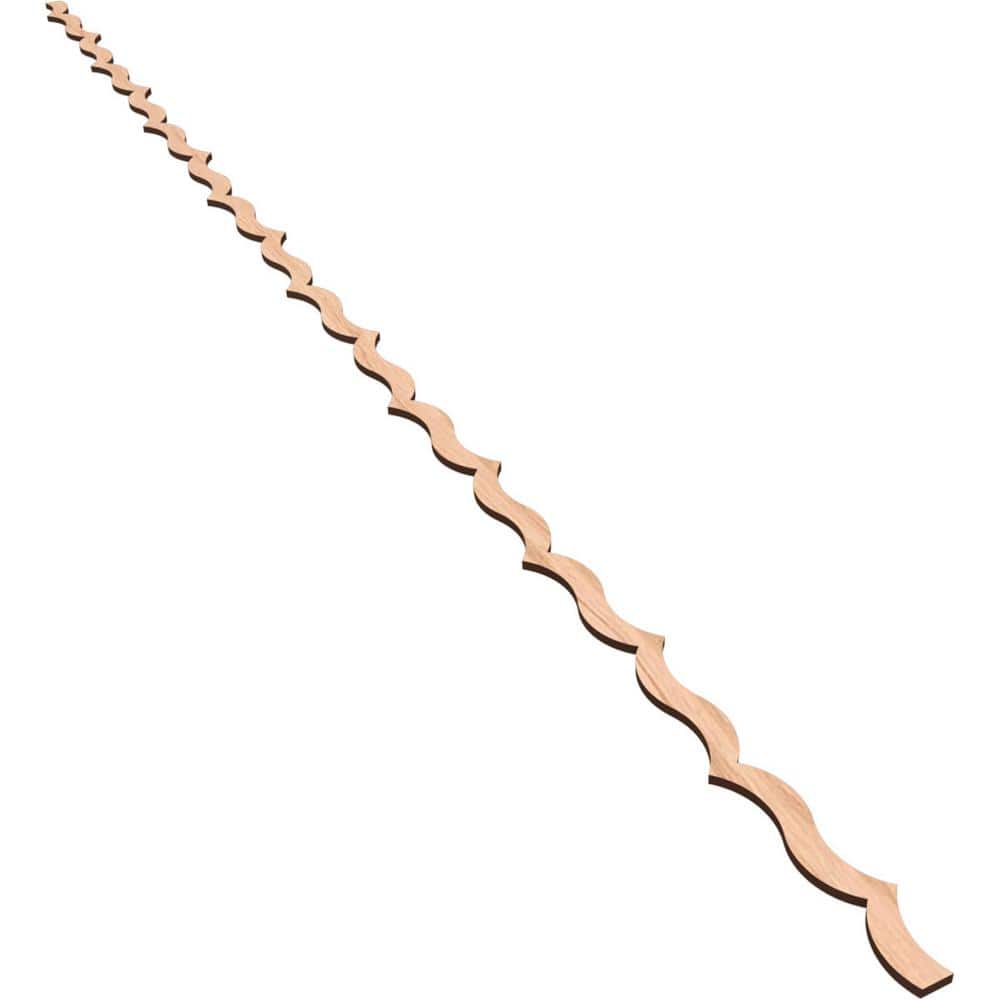 May 94 in. H x 0.375 in. W Slatwall Panels in Hickory 43-Pack