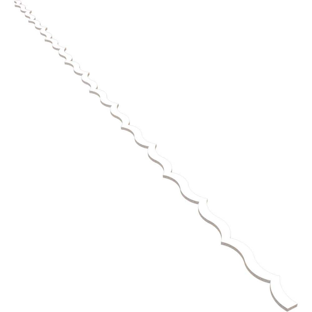 May 94 in. H x 0.375 in. W Slatwall Panels in PVC 43-Pack