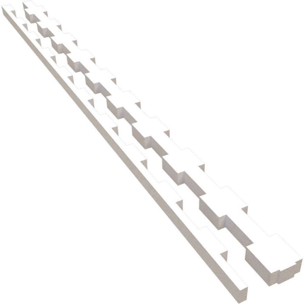 Midland 47 in. H x 1 in. W Slatwall Panels in PVC 30-Pack