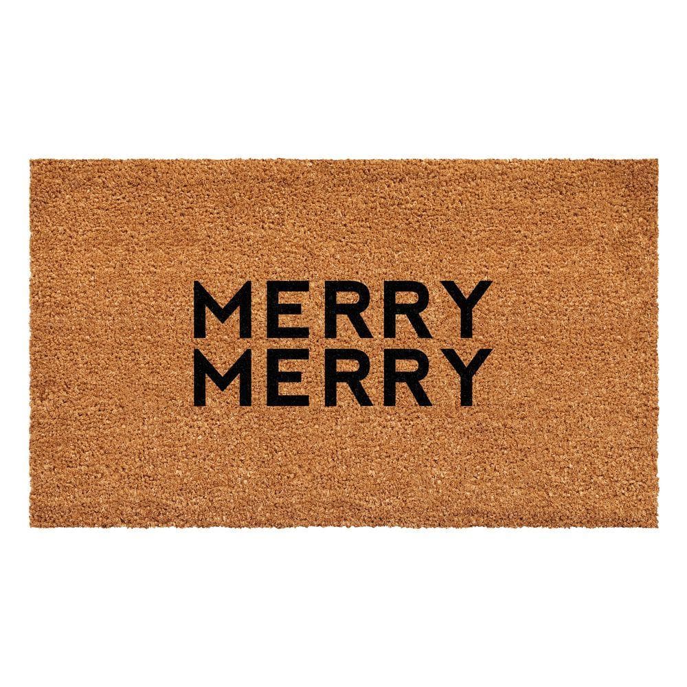 Modern Merry 17 in. x 29 in. Door Mat