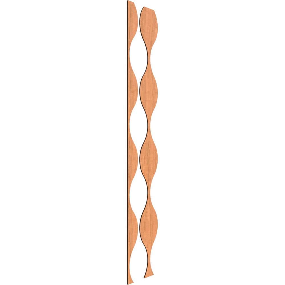 Ozark 94 in. H x 0.375 in. W Slatwall Panels in Cherry 9-Pack