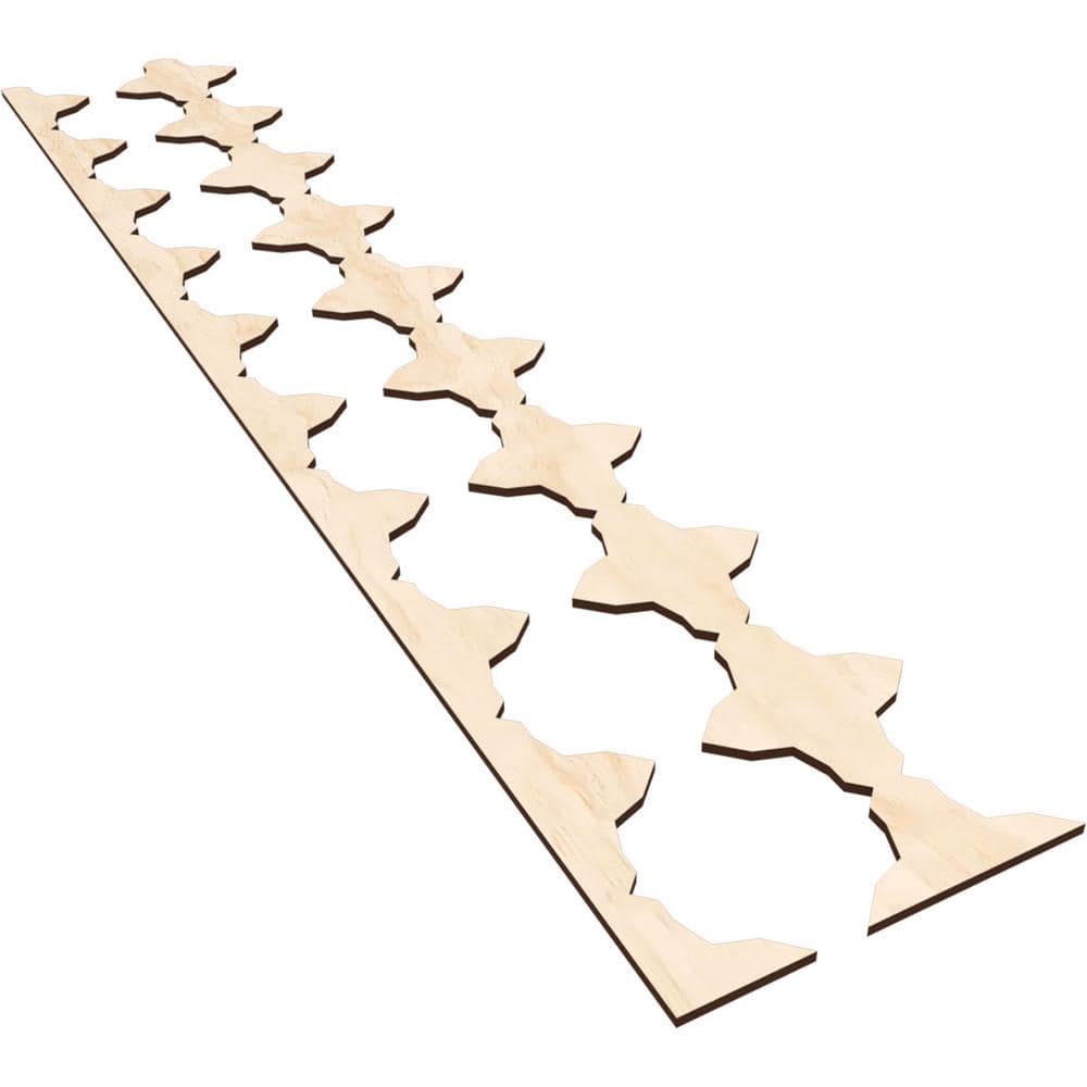 Pandora 47 in. H x 0.25 in. W Slatwall Panels in Birch 17-Pack