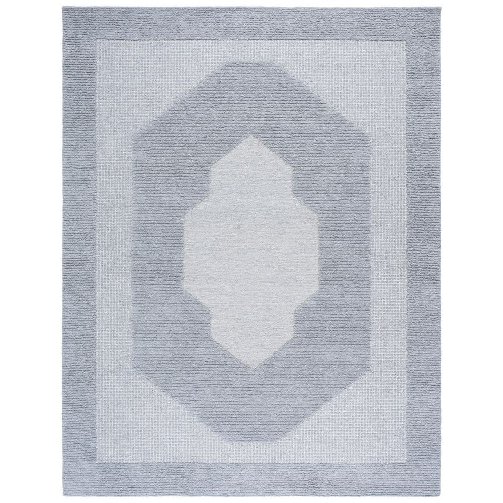 Renewal 8 ft. x 10 ft. Gray Medallion Area Rug