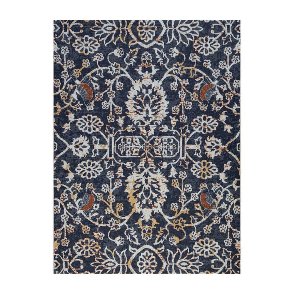 Robin Multi-Colored 48 in. x 36 in. Polyester Chair Mat