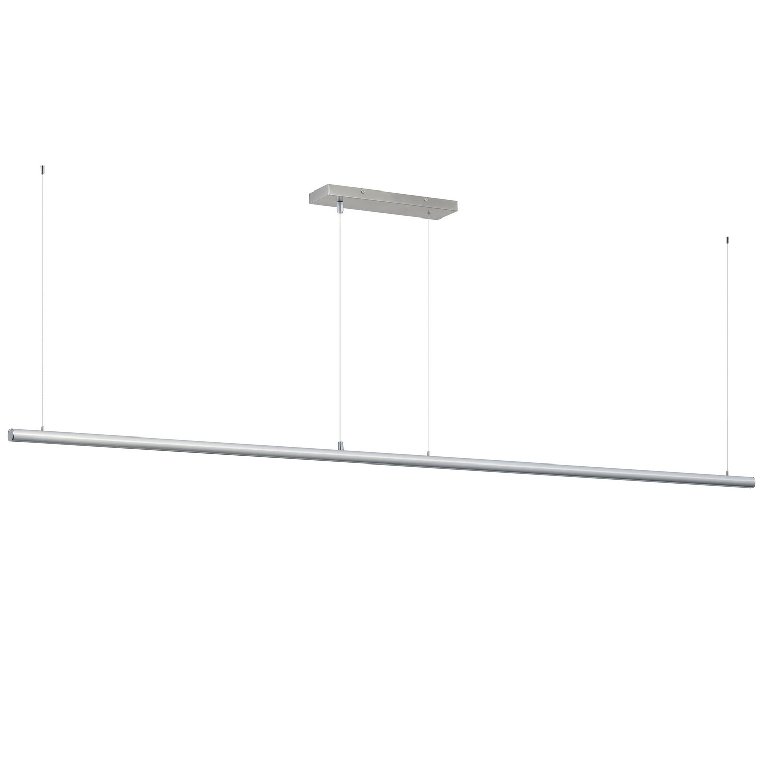 Satin Aluminum LED Linear Pendant from the Continuum Collection