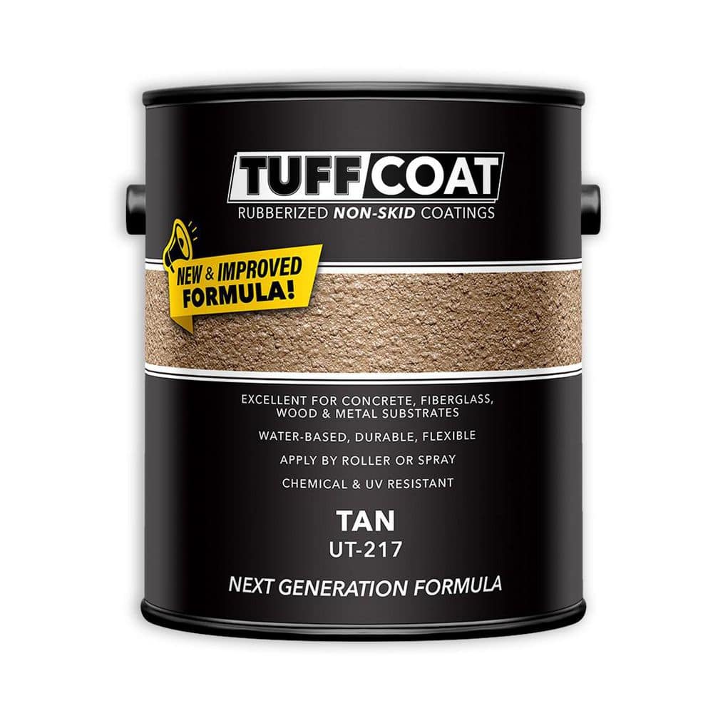 UT-217 1-Gl Tan Matte, Interior/Exterior, Concrete/Wood/Fiberglass/Metal Paint, Basement/Garage/Deck/Pool Deck/Patio